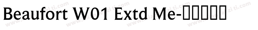 Beaufort W01 Extd Me字体转换